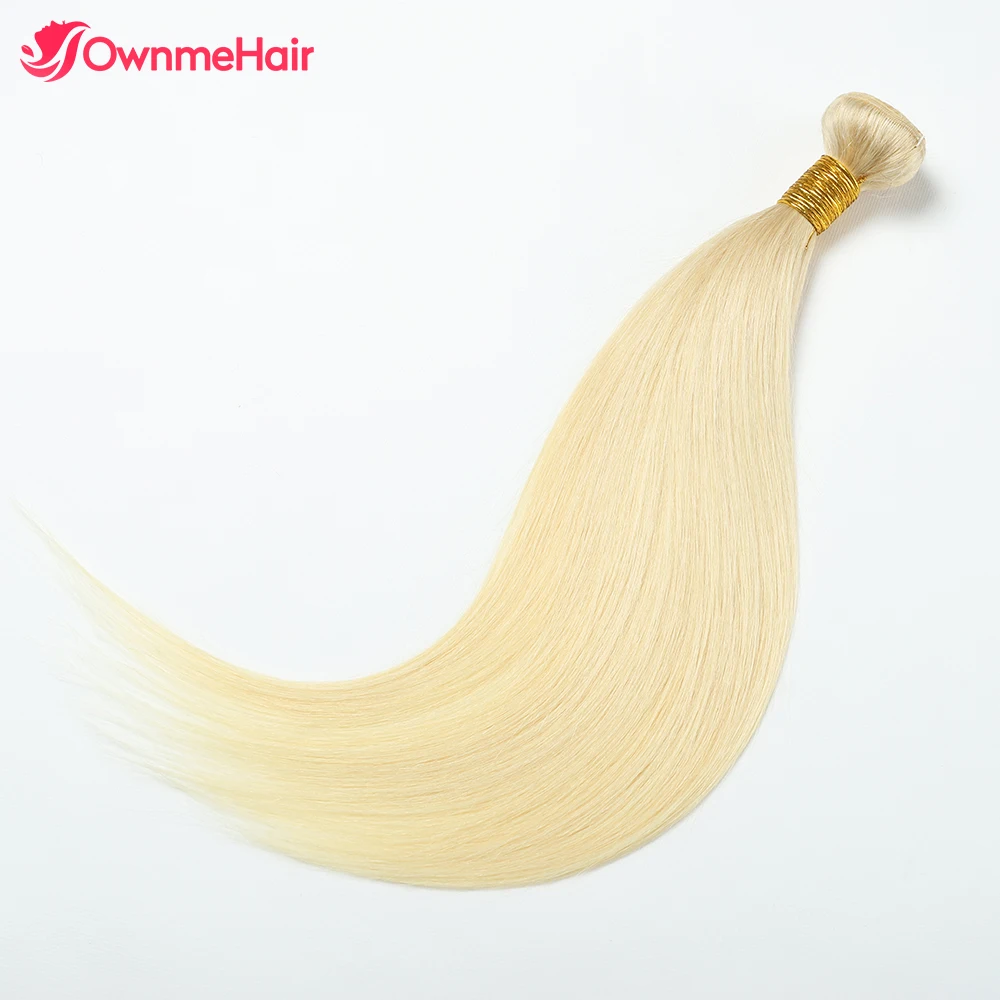 

613 Blonde Straight Weave 10A Human Hair Bundle Brazilian Remy Hair Honey Blonde Bundles 1/2/3 Pcs Hair Extention 10-34Inches