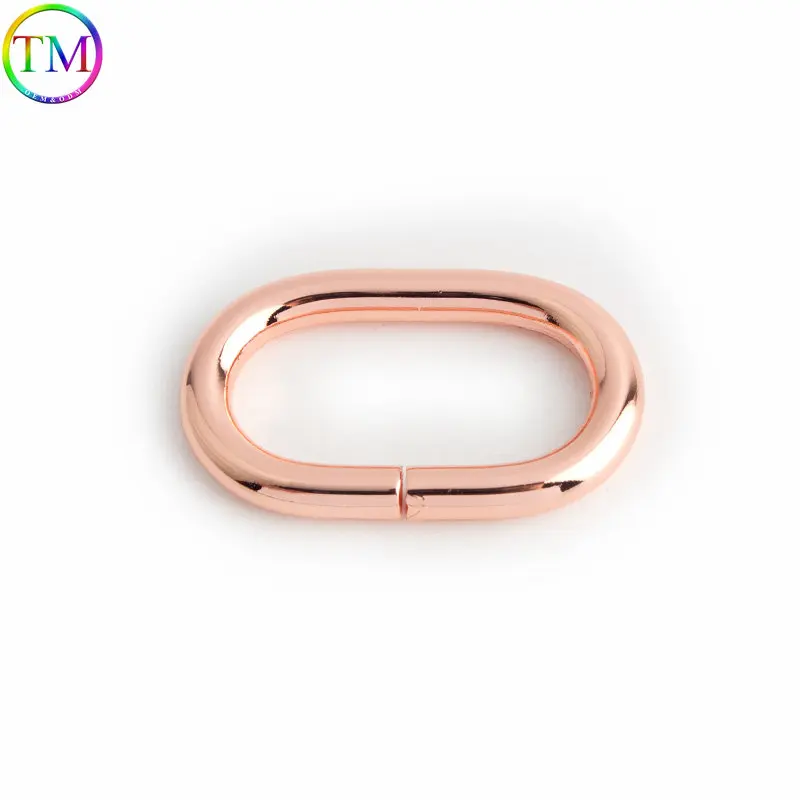 10mm 20mm 25mm 38mm Rose Gold Metal Triangle Hook Buckles DIY O Rings D Rings Lobster Clasp For Handbags Strap Belt Dog Chain