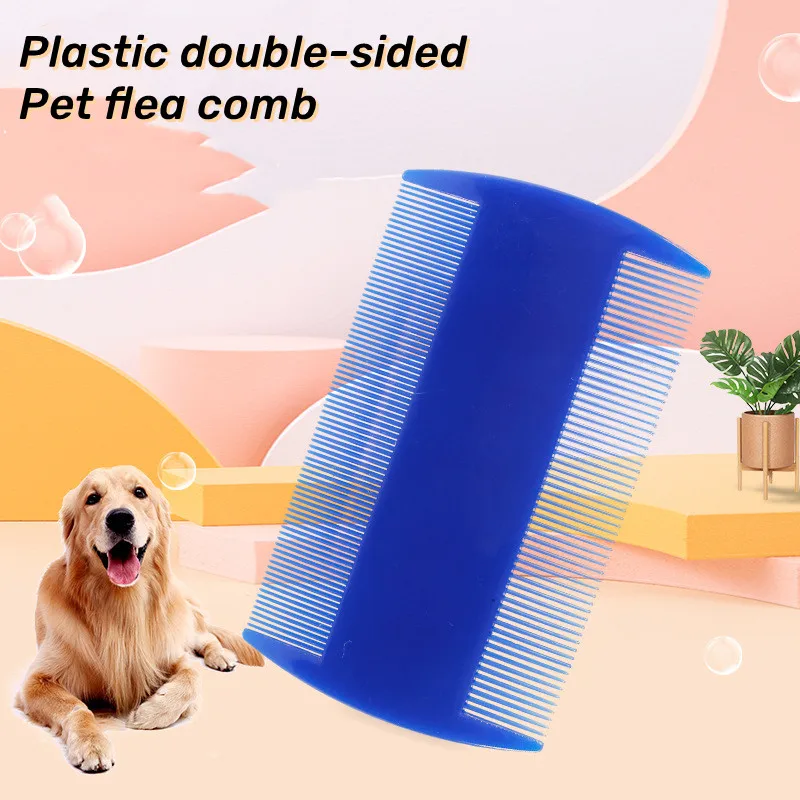 

Double Sided Nit Fine Tooth Head Lice Hair Combs for Kids Pet Dog Cat Flea Plastic Hair Combs Brush Pet Hair Cleaning Supplies