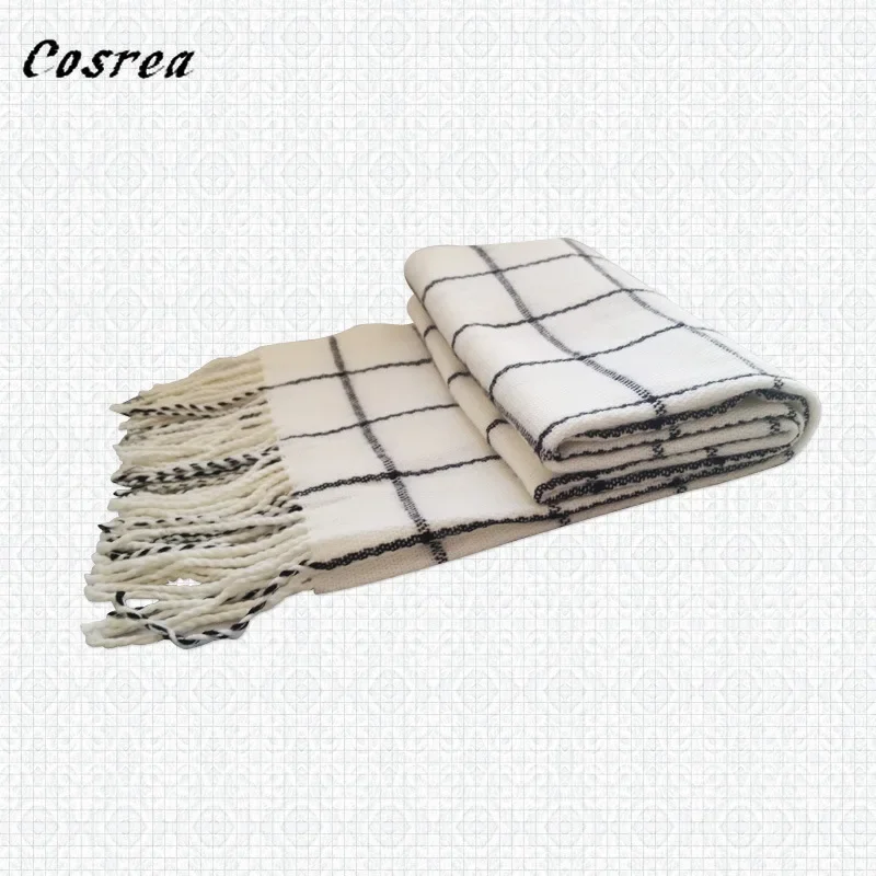 Аниме Fairy Tail Шарф Женщины Мужчины Зима Черный Белый Этериус Нацу Драгнил Длинный