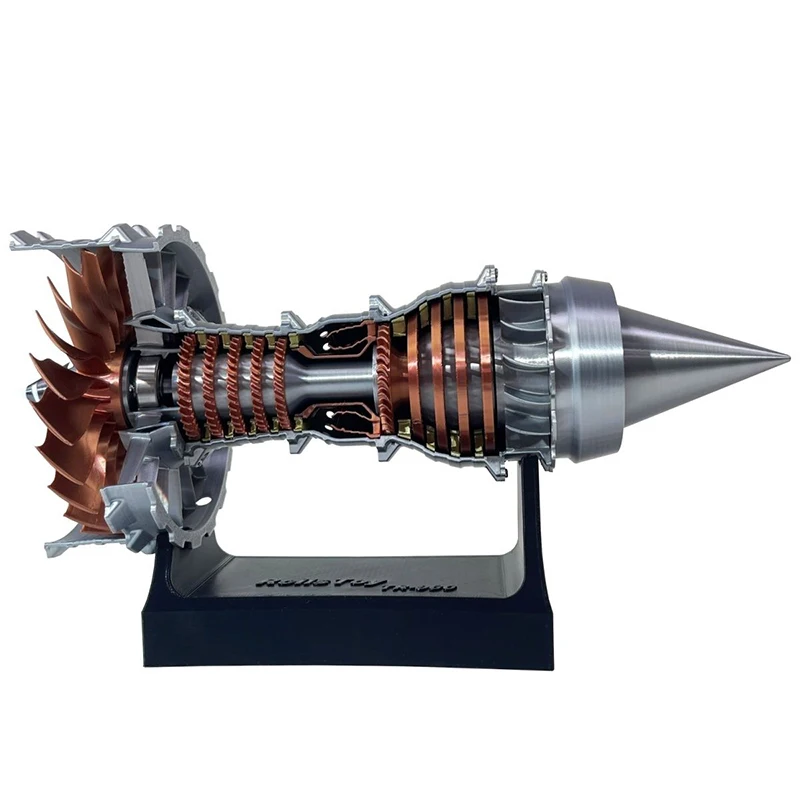 Мини-модель с двигателем Turbofan авиационная модель научный эксперимент самолета 3D