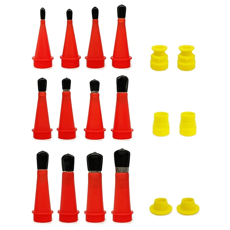 

18 шт., силиконовые наконечники из нержавеющей стали