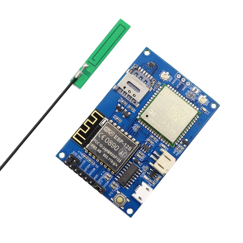 ESP8266 ESP-12S A9 GSM GPRS Knot IOT макетная плата с Wi-Fi антенной |