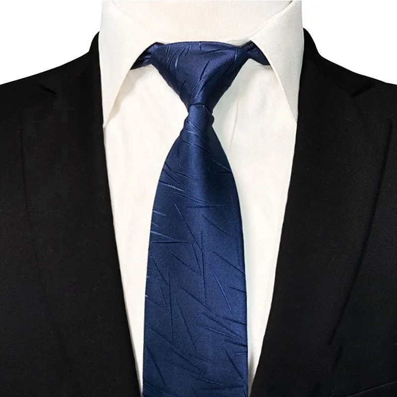 

Blue 8cm Cotton Men's Paisley Neck Ties For Men Necktie Narrow Skinny Narrow Flower Neckties