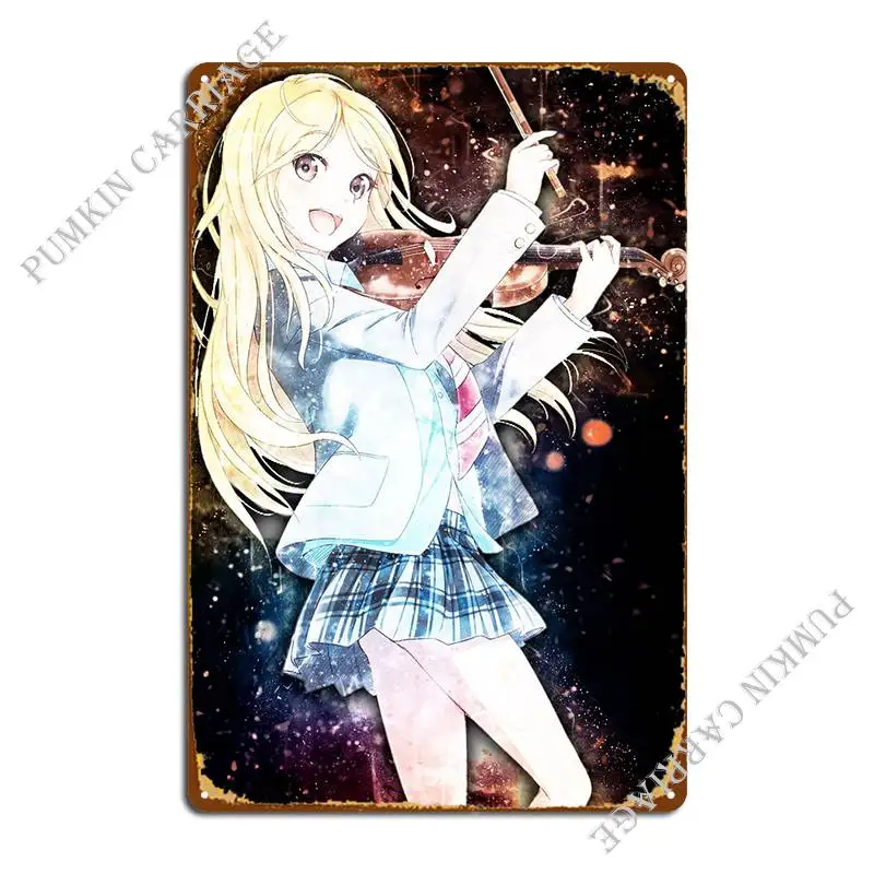 

Металлический плакат с надписью «Your Lie» в апреле