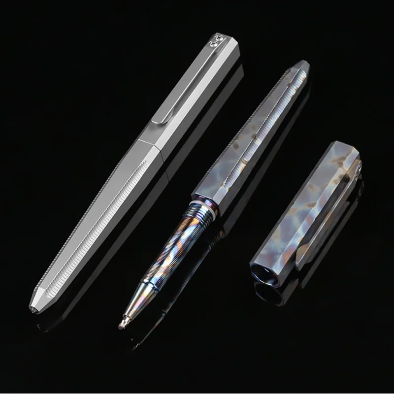 

Titanium Drill Rod Tactical Pen Broken Window Camping Hunting Survival Practical EDC MULTI Utility Write Pens Tools