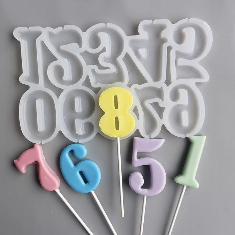 

Силиконовая форма в виде цифр для самостоятельной сборки, форма для украшения тортов на день рождения, форма для выпечки