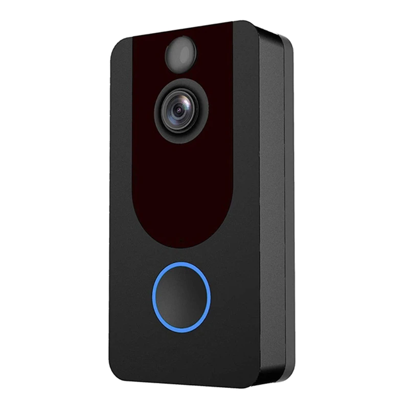 

V7 HD 1080P умный Wi-Fi Видеозвонок камера визуальный домофон ночное видение IP дверной звонок беспроводная камера безопасности s