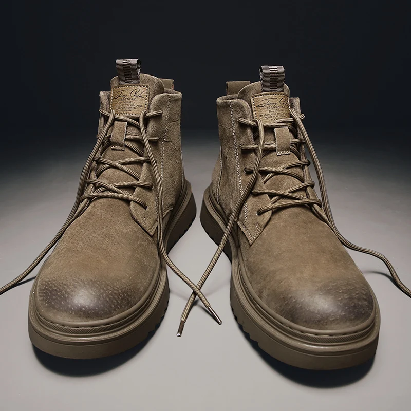 GR-M8188 MARTIN BOOTS WALKING SHOES MEN'S HUNTING BOOTS TACTICAL SHOES DESERT COMBAT ANKLE LEATHER MOUNTAINEERING SHOES