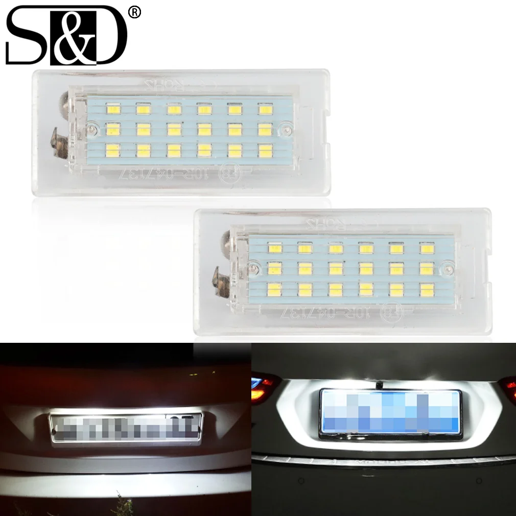 2 шт. Canbus LED 24SMD освесветильник номерного знака для BMW 1 серии E81 E87 E87N F20 F21 Автомобильный источник света без ошибок автомобильные лампы