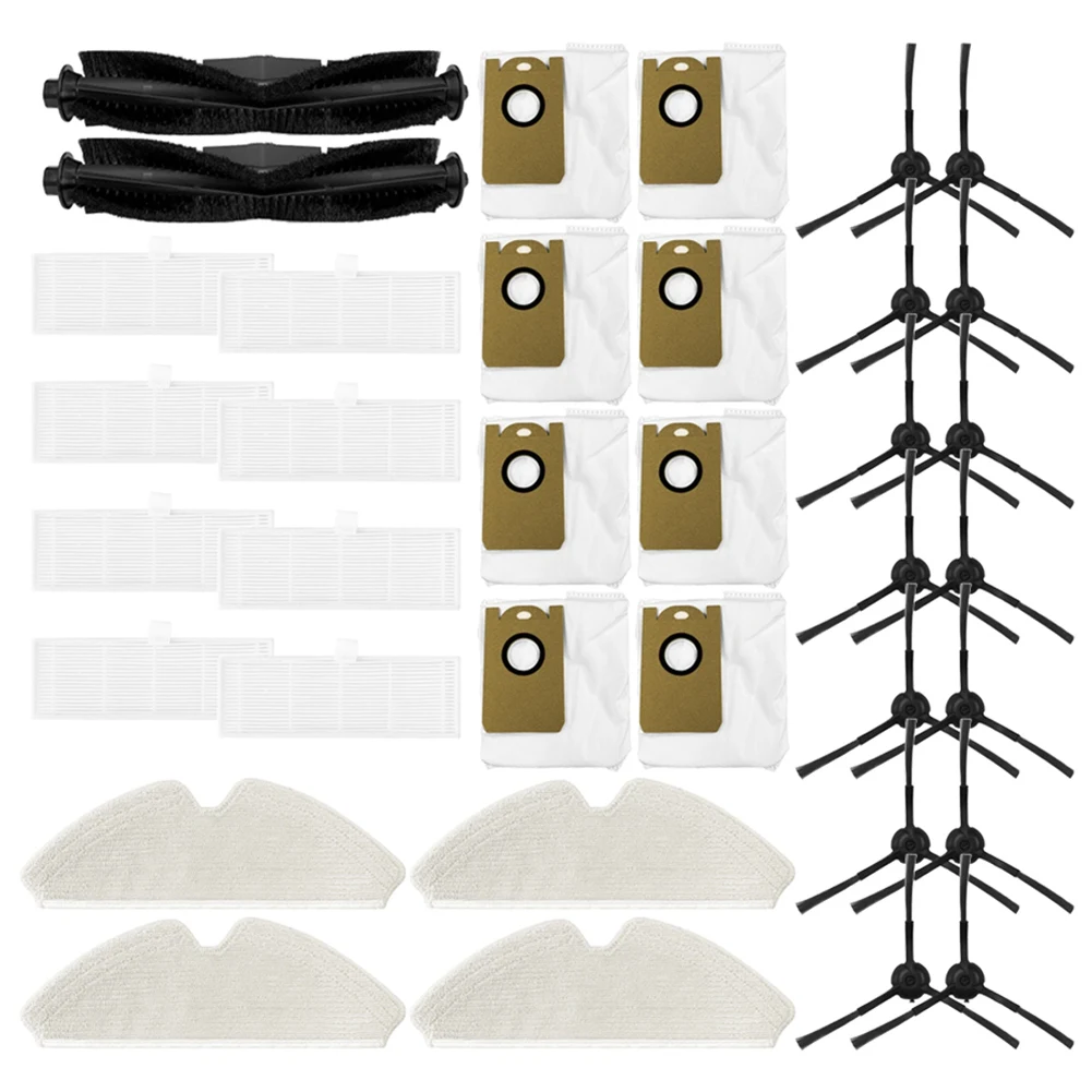 

36Pcs for Proscenic M7 PRO/Kyvol Cybovac S31 /Uoni V980 PLUS/ Honiture Q6 Vacuum Cleaner Brush HEPA Filter Dust Bag