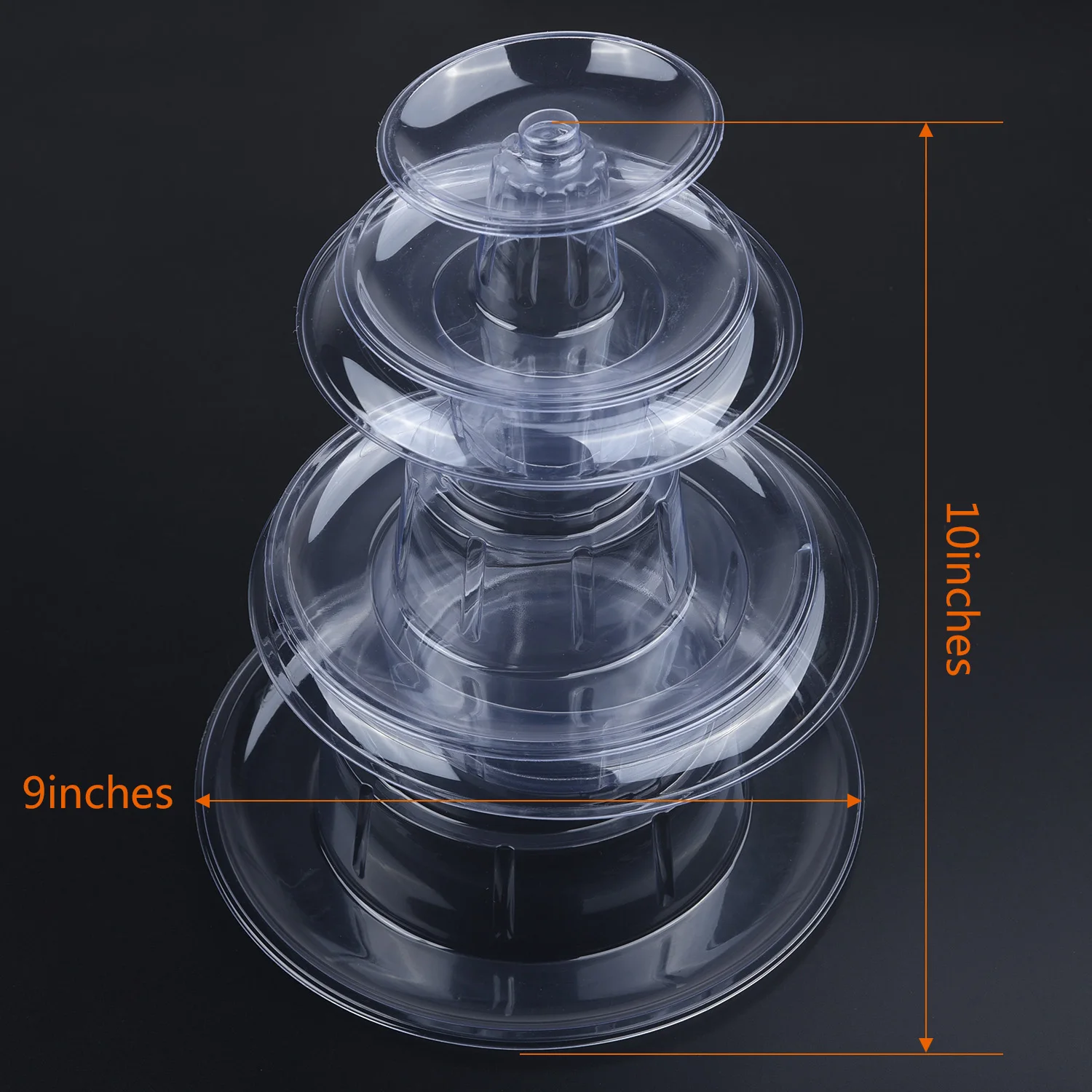 

1 PC Reusable Practical Durable 6 Tiers Round Macaroon Tower Stand Cake Display Rack For Party Wedding Birthday