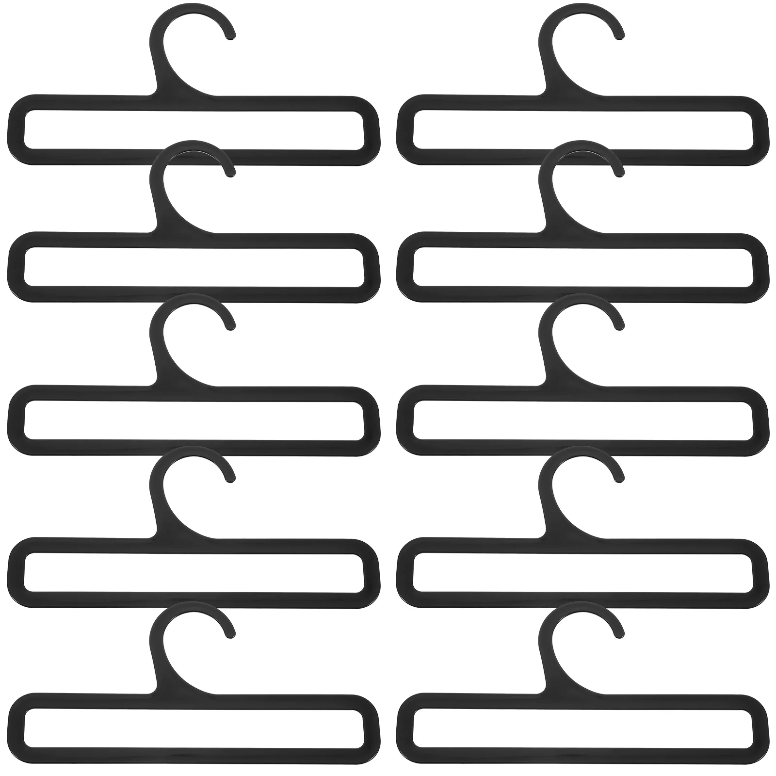 

10 Pcs Coat Hanger Belt Closet Scarf Holder Organizer Tie Rack Storage Necktie Plastic