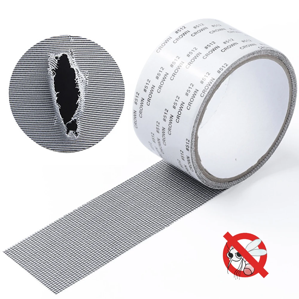 

Window Screen Repair Tape Self-adhesive Net Door Fix Patch Anti-Insect Mosquito Mesh Repair Broken Holes