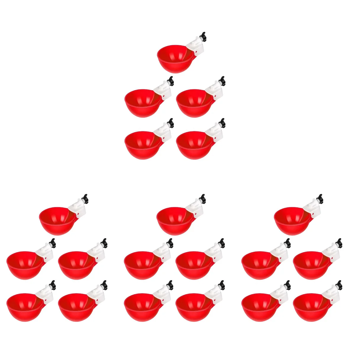 

20 Chicken Waterers Poultry Watering Cups Poultry Feeder Automatic Chicken Feeder for Chick Duck Rooster