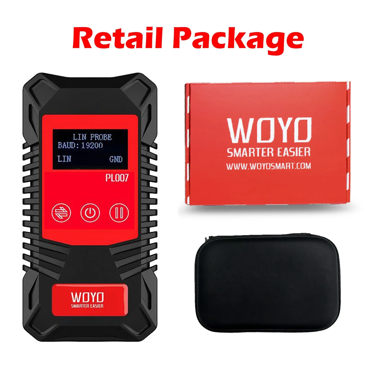 

WOYO PL007 CAN LIN ШИМ-тестер, для автомобильного диагностического инструмента, автоматическое распознавание CAN-H и CAN-L, цифровой измерительный прибор ШИМ