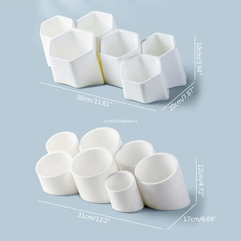 Наклонный держатель для ручек настольный карандашей чашка с 6 отделениями