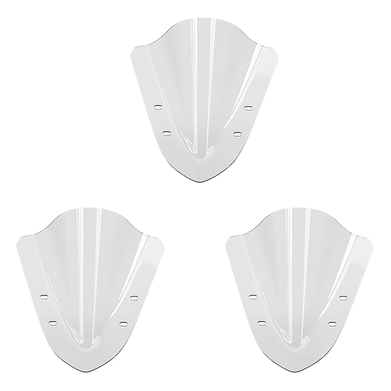 

3X Motorcycle Windshield Windscreen Spoiler Air Deflector For Yamaha Aerox155 NVX155 NVX-155 2016-2021 Transparent