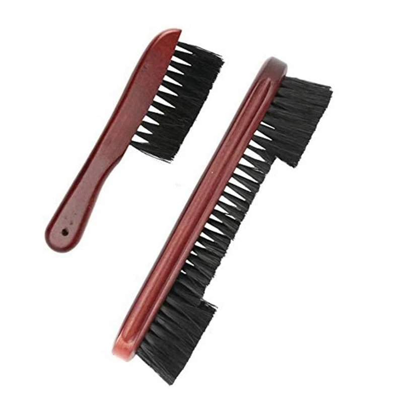 

2PCS Billiard Brush Set Billiard Accessories Pool Table Corner Brush And Rail Brush Set Billiard Table Cleaning Kit
