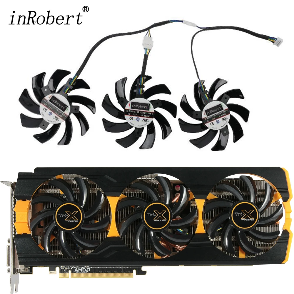 3 шт., сменные детали для видеокарты Sapphire Radeon R9 290X Tri-X OC R9 390 390X 8 Гб