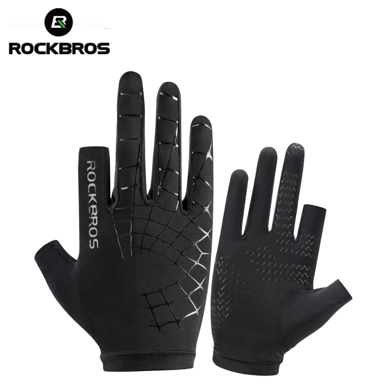 

Велосипедные перчатки ROCKBROS S202, дышащие эластичные митенки в горошек, с поддержкой сенсорных экранов, для вождения и походов
