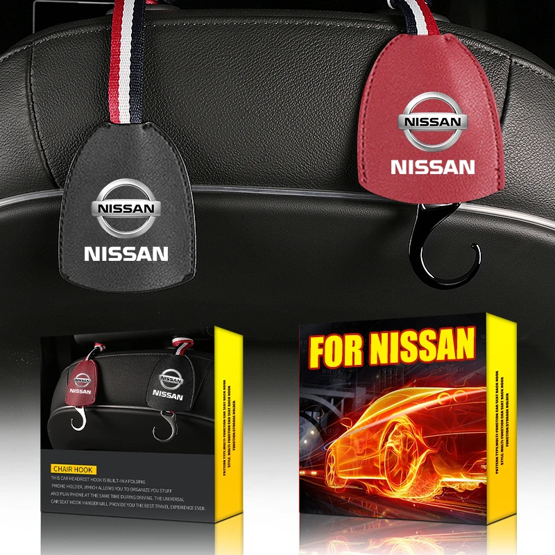 

Новая эмблема на заднее сиденье автомобиля с крючком для хранения для Nissan Nismo X-trail Almera Qashqai Tiida патруль Y62 Teana J32 Skyline V36