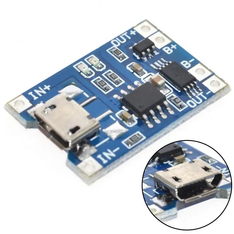 

TP4056 1A Protection Dual Functions 5V Lithium Battery Charging Board Charger Module Charging Discharge Integrated Module