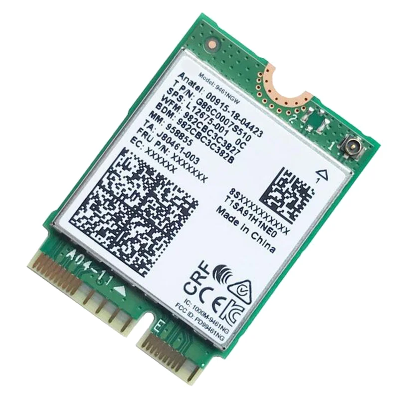 Фото HIHI для карты Wi-Fi 9461NGW AC 9461 2,4G/5G двухдиапазонный 802.11AC M2 Key E CNVI Bluetooth 5,0 беспроводной адаптер №4