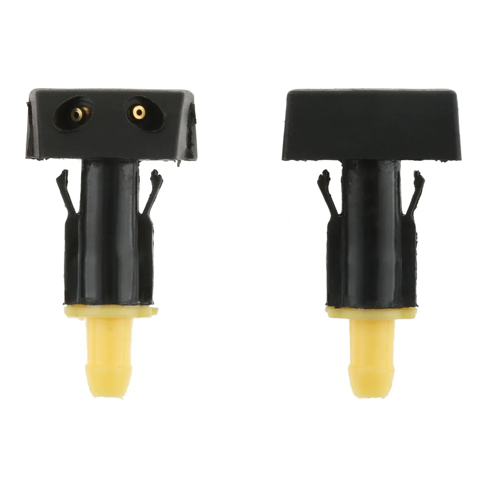 2 шт., черная пластиковая насадка для омывателя переднего лобового стекла автомобиля, распылительная насадка для воды, подходит для Nissan TIIDA SYLPHY X-trail Venucia D50 R50