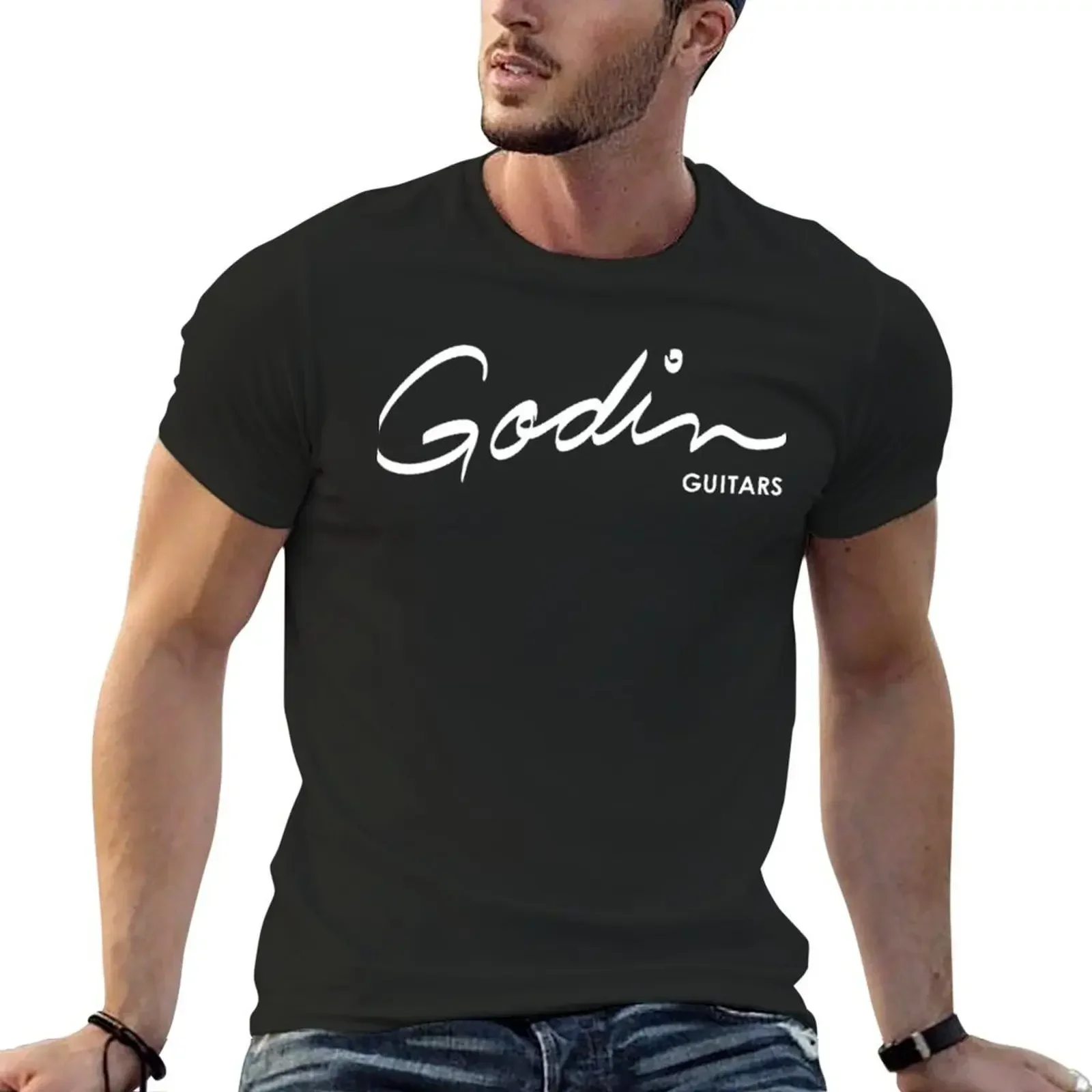 Best Seller - Godin Guitars Logo Merchandise Essential Classic T-Shirt graphic tee shirt oversizeds T-shirts for men cotton