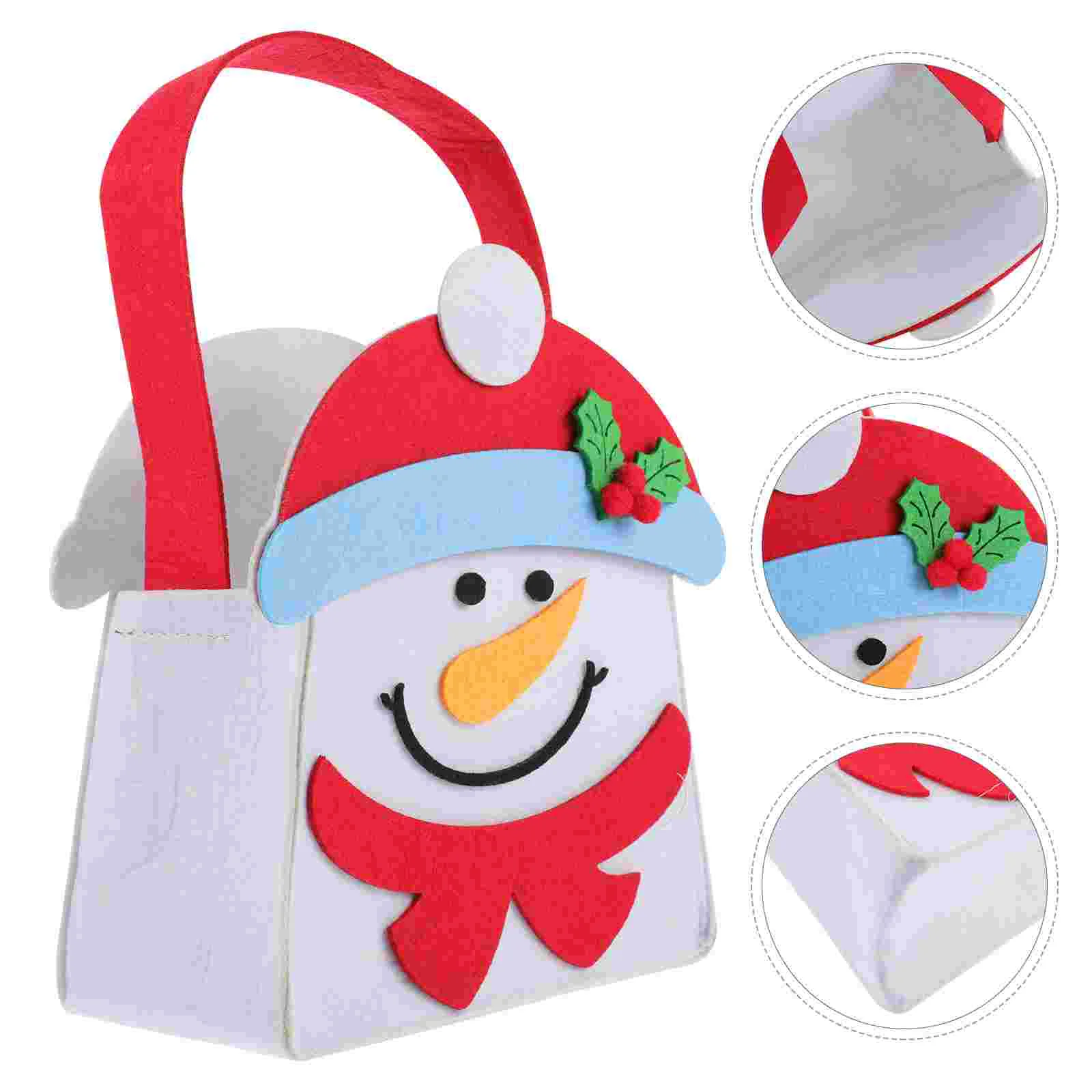 

Christmaspouch Storage Gift Gifts Practical Packing Party Treats Claus Candy Goodie Container Santa Festive Themed Diy Felt