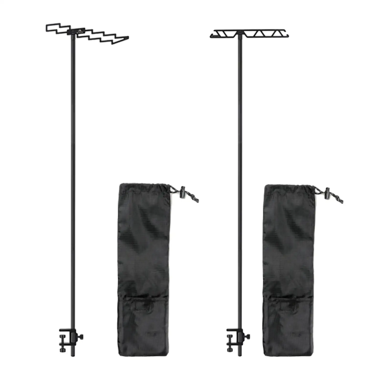 

Portable Outdoor Lamp Pole Post Lights Hanging Poles Hanger Adjustable Camping Lantern Stand Holder for Backpacking BBQ Cookware