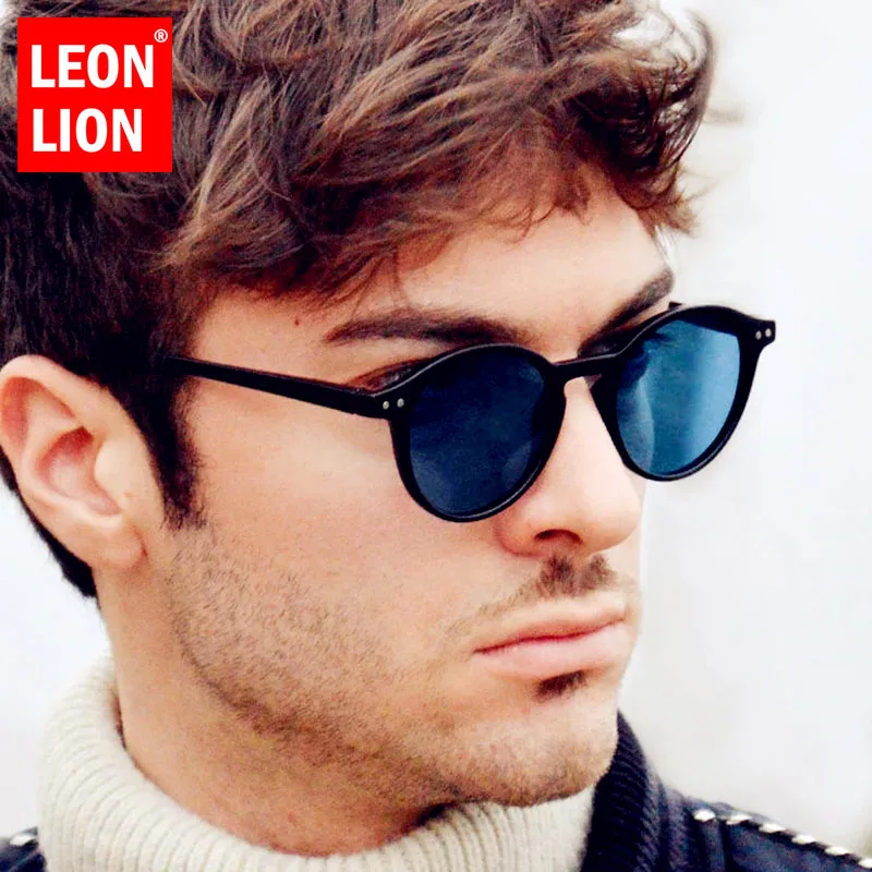 

LeonLion 2022 Vintage Round Sunglasses Men Brand Designer Glasses Men/Women Rice Nail Eyewear Men Oculos De Sol Feminino UV400