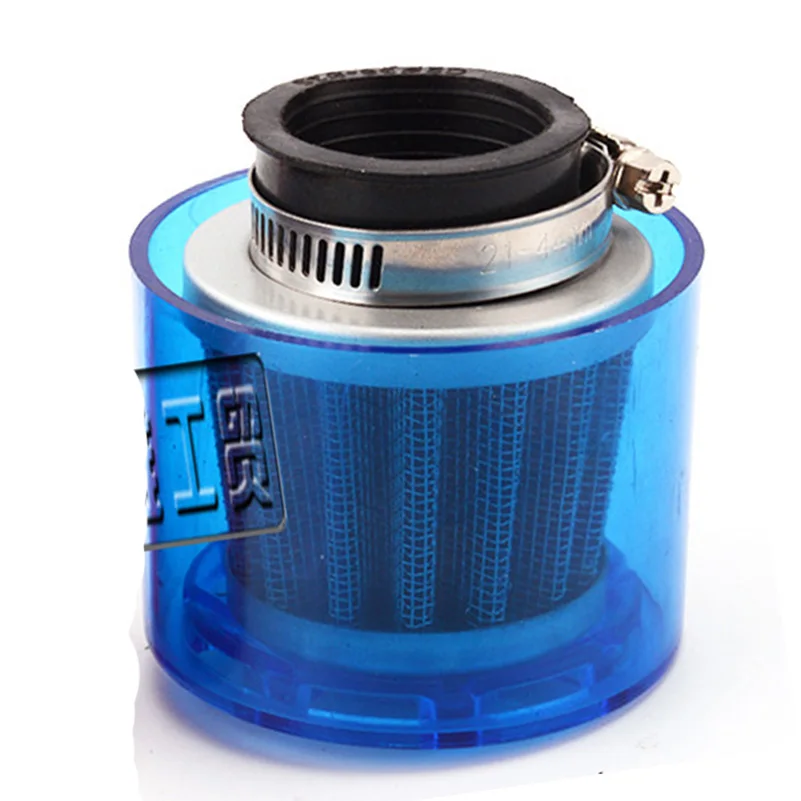 

Universal Blue 35mm 38mm Motorcycle Motorbike Air Filter Cleaner 50cc 110cc 125cc ATV PIT Dirt Bike Splash Proof