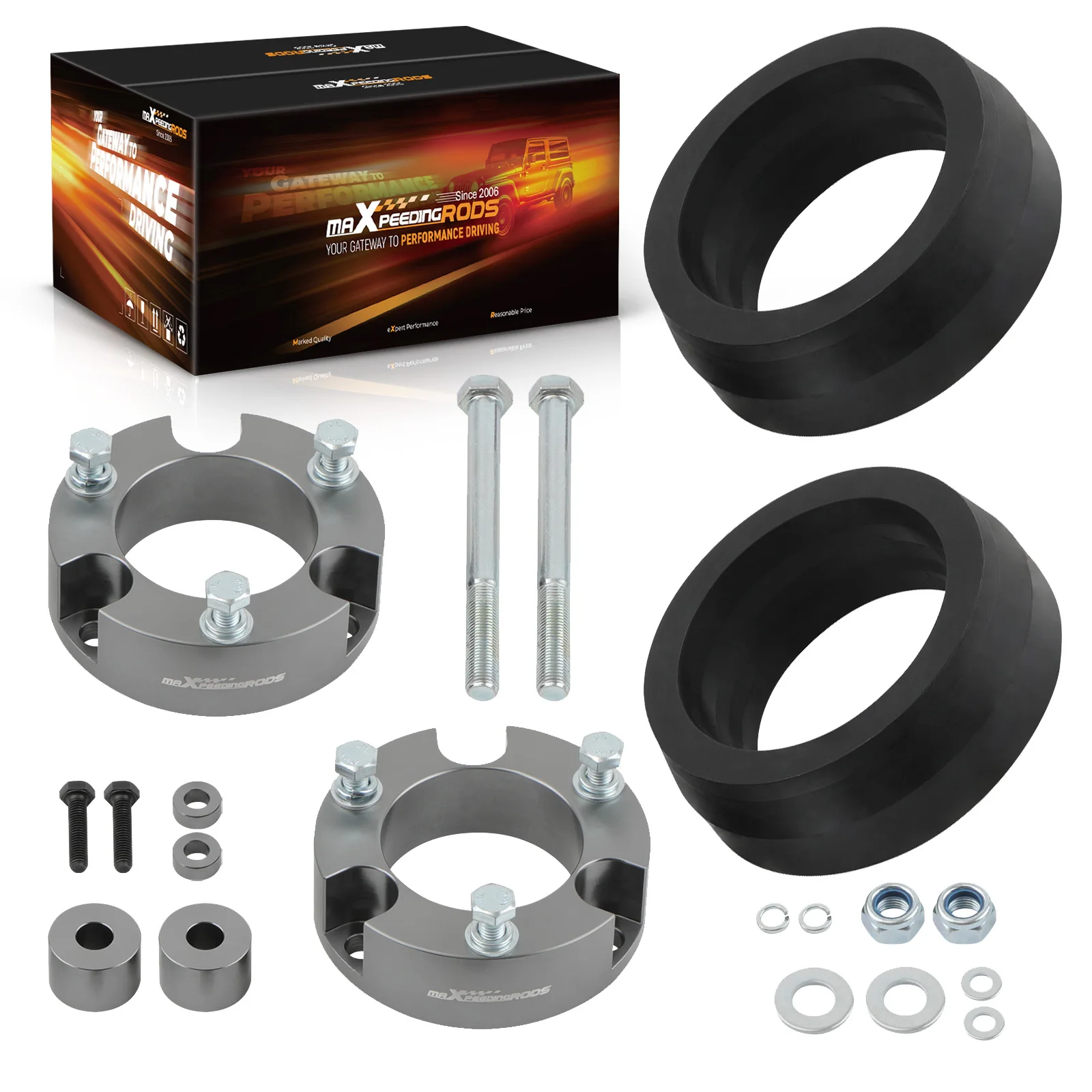 Фото Комплект для лифтинга MaXpeedingrods: 3 дюйма спереди и 2 дюйма сзади для Toyota 4Runner FJ Cruiser 2WD 4WD 2003-2022 №1