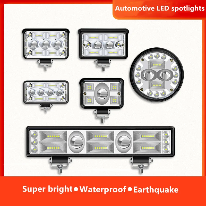 

Светодиодные фары, точечные светильники для грузовика, 12 В, ультраяркие фонари заднего хода, автомобильные переоснащенные фары, мощные Прот...