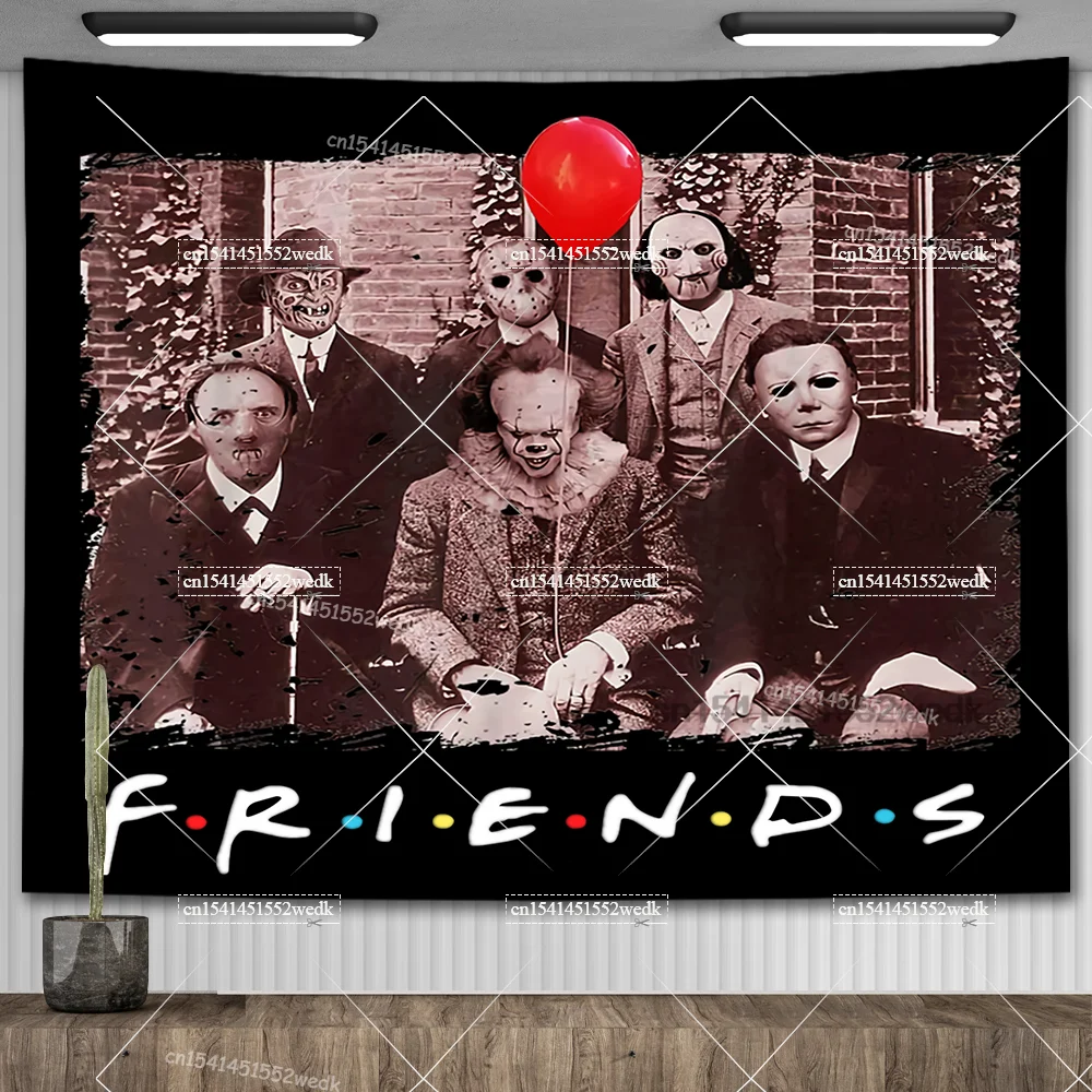 Гобелен на Хэллоуин Настенный декор гобелен из фильма ужасы красивое украшение