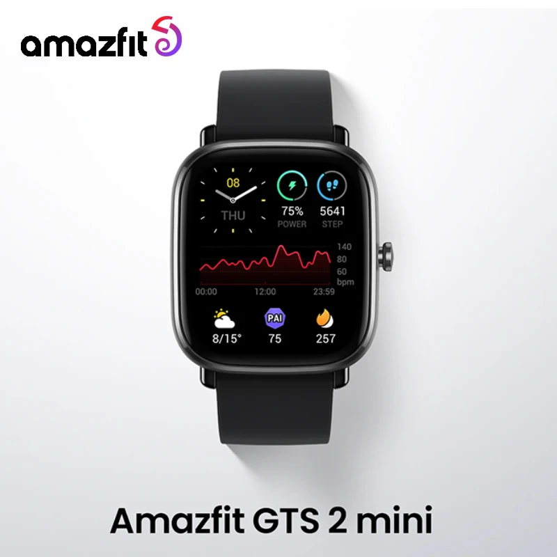 

Смарт-часы Amazfit GTS 2, мини-часы с AMOLED дисплеем, 70 спортивных режимов, фитнес-браслет