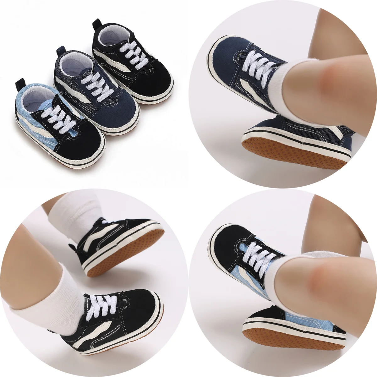 Кроссовки VALEN SINA Детские парусиновые повседневная обувь для первых шагов мягкая