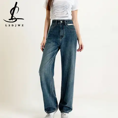 Vintage Baggy Y2k Jeans Women High Waist Women's Jeans Streetwear Denim  Korean Fashion Female Women's Pants Clothing Clothes