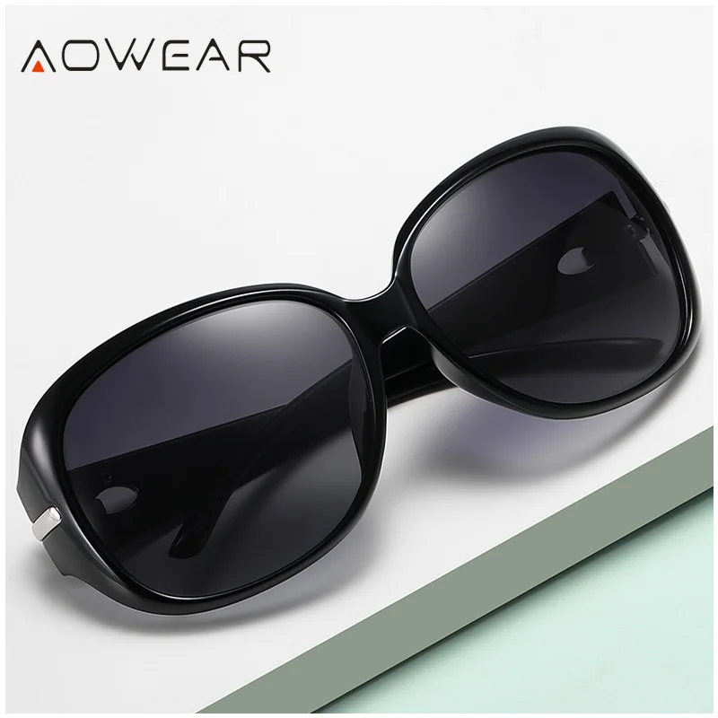 Фото Брендовые дизайнерские женские солнцезащитные очки AOWEAR, женские трендовые Винтажные Солнцезащитные очки с градиентными линзами, женские с... №2