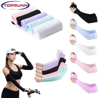 1pair arm sleeves warmers sports cool sleeves sun uv protection ice silk arm warmers goth cover cool warmer man