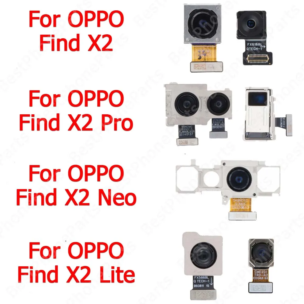 

Передняя большая задняя камера для селфи для OPPO Find X2 Pro Neo Lite модуль камеры заднего вида запасной гибкий кабель