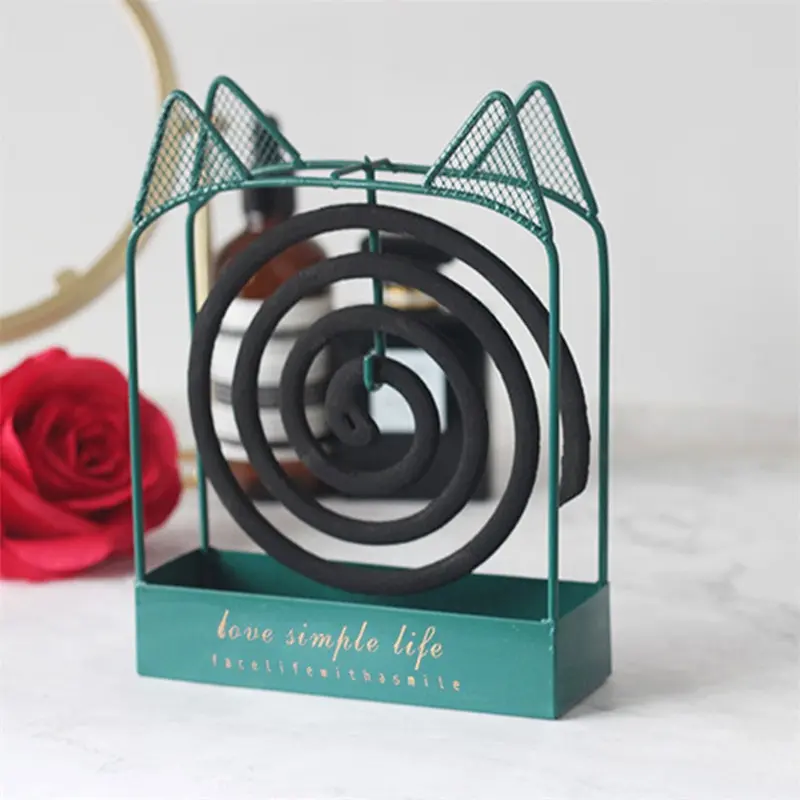 

1PC Nordic Style Mosquito Coil Holder Summer Day Iron Mosquito Repellent Incenses Rack Home Garden Cockroach Repellent Plate