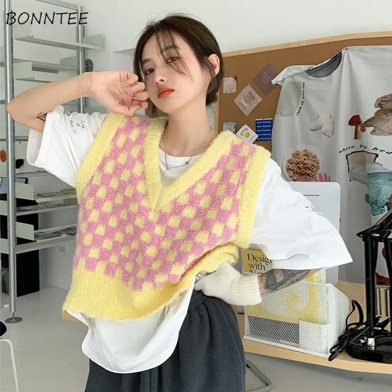 

Women Sets Plaid Lovely Spring Clothing College Street Wear Harajuku Trendy Popular All-match Casual New Arrival Hot Sale Ins