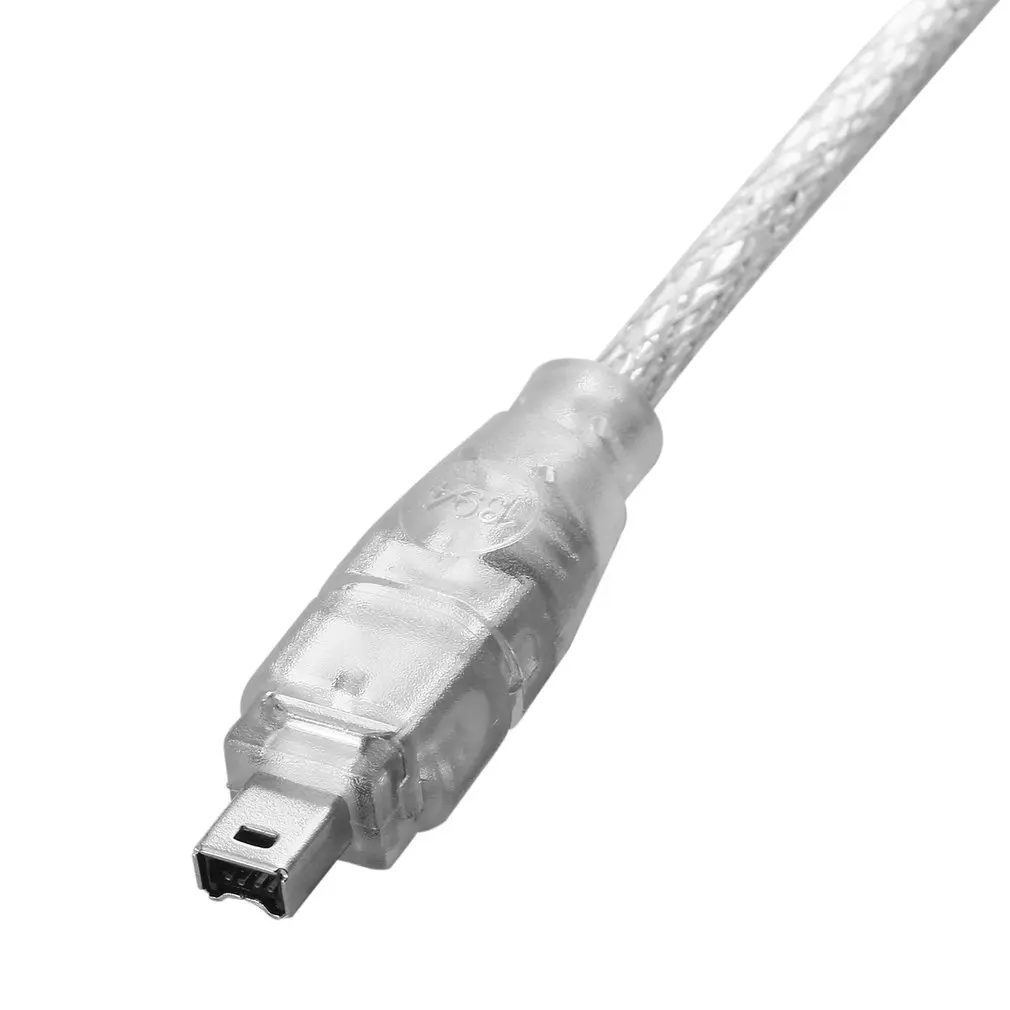 1.2м USB 2.0 Мужской кабель адаптера Firewire iEEE 1394 4 Pin iLink гибкий светлый белый