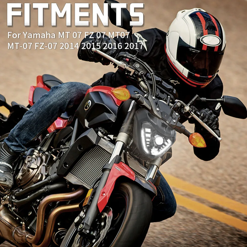 Фара для мотоцикла светодиодный проектор фара DRL Yamaha MT 07 FZ технические
