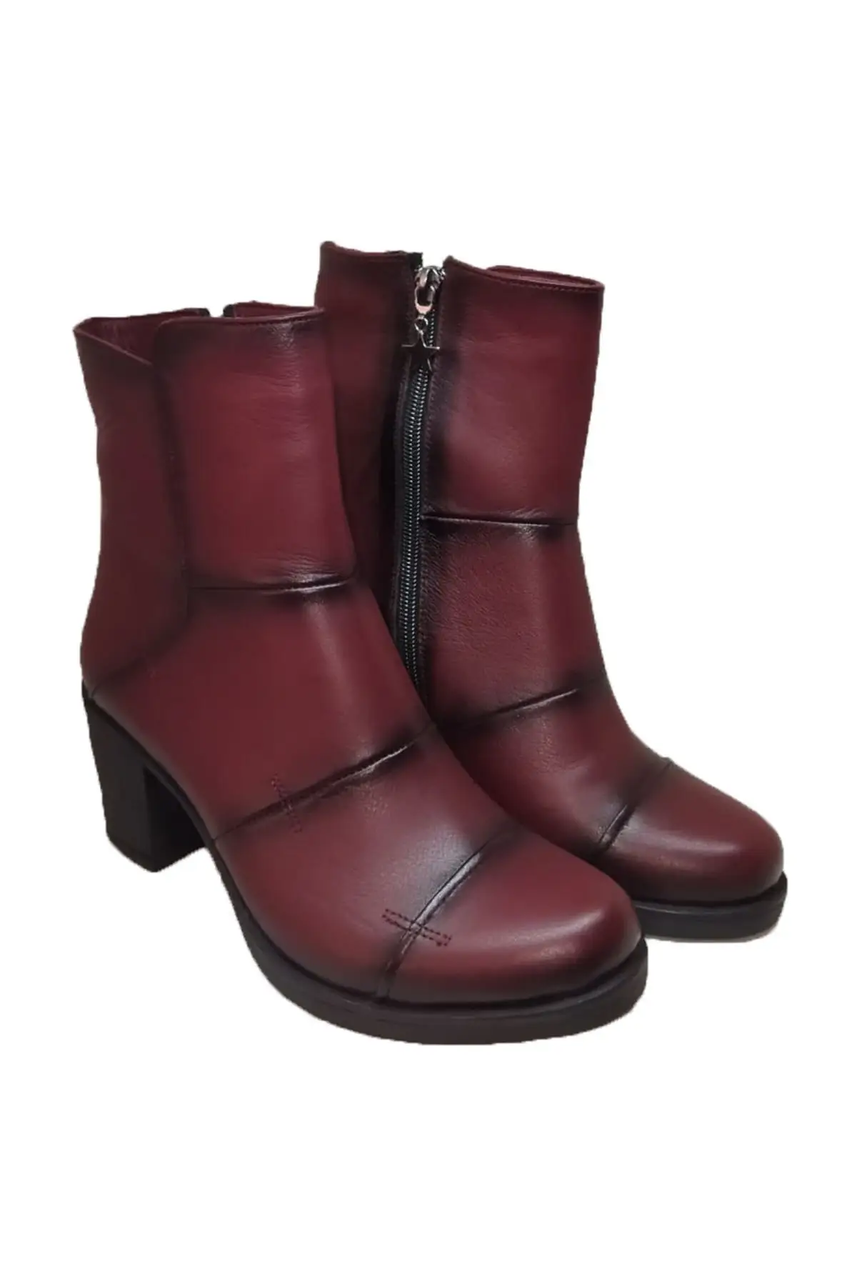 

Women Burgundy Orthopedic Genuine Leather Boots