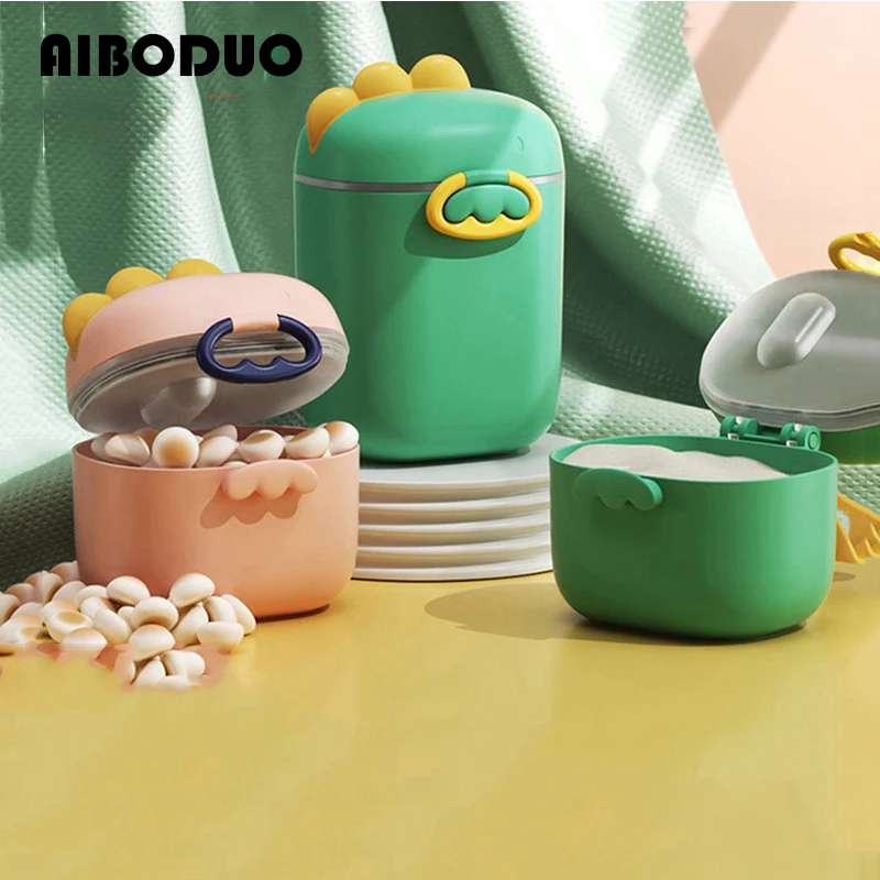 

Baby Milk Powder Packaging Box Baby Out Portable Supplementary Food Storage Box Rice Flour Snacks Sealed Cans Cartoon