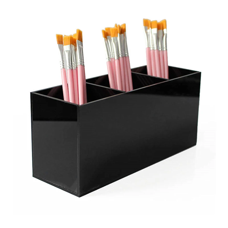 

Black/White/Transparent Acrylic Makeup Organizer Cosmetic Holder Tools Storage Organizadora Brush Accessory Organizer Box